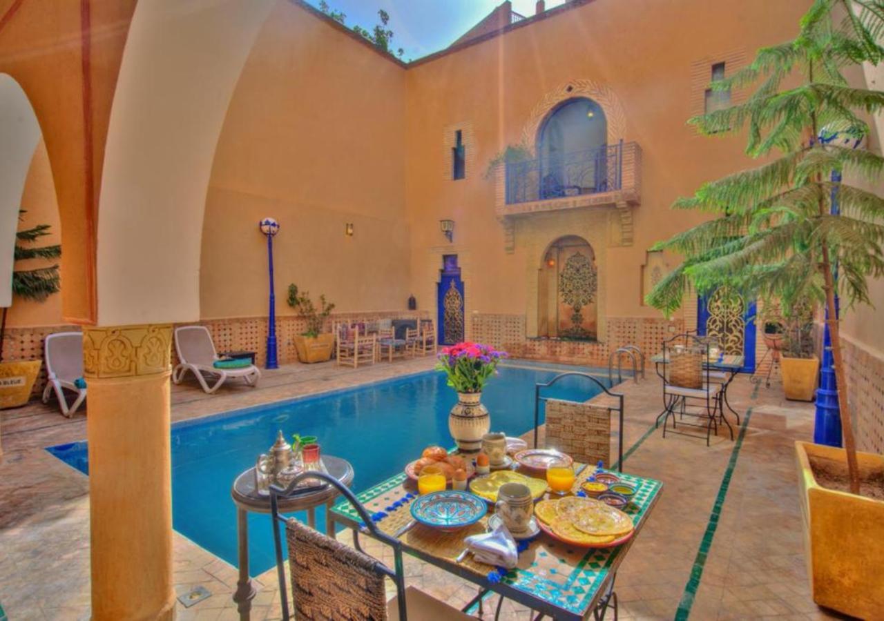 Riad La Villa Bleue & Spa Marraquexe Exterior foto