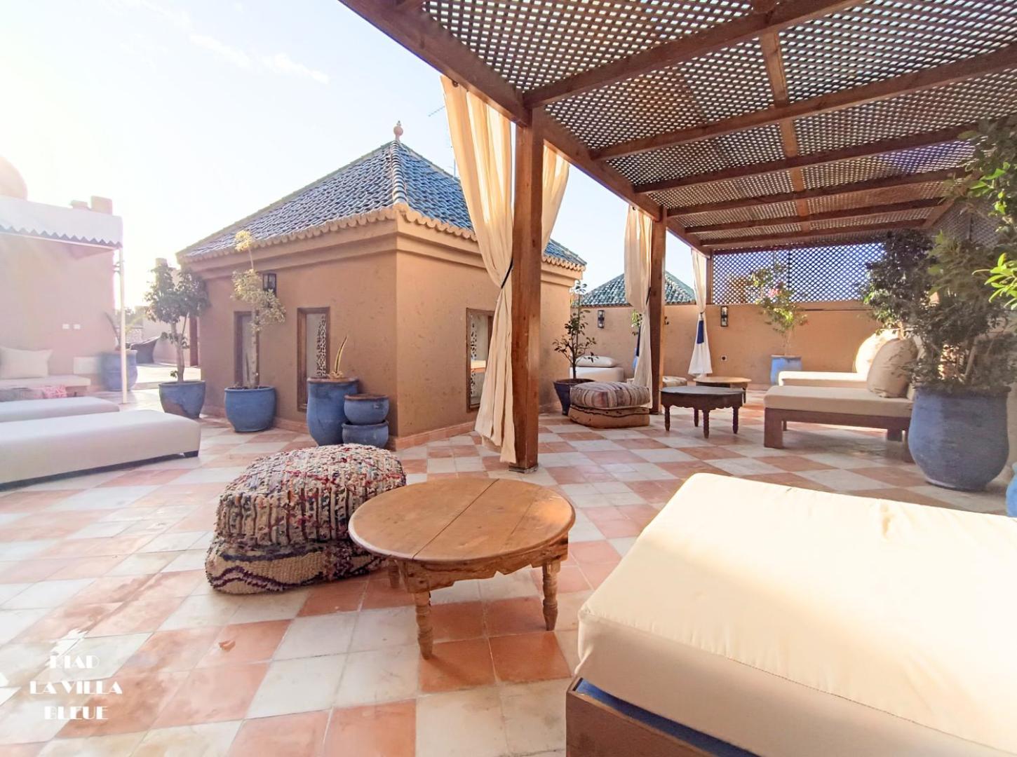 Riad La Villa Bleue & Spa Marraquexe Exterior foto